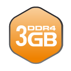 3 GB DDR4 Memory