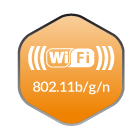 802.11b/g/n 2.4 GHz